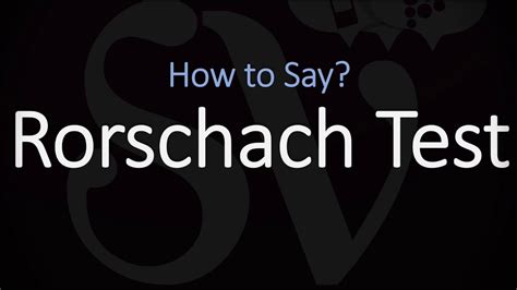 rorschach test pronunciation